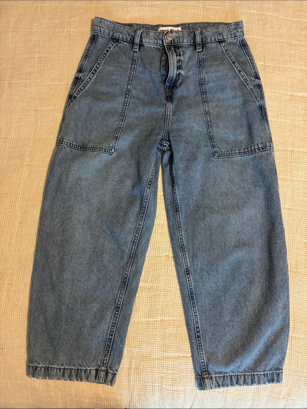 Women's High Rise Utility Barrel Jeans